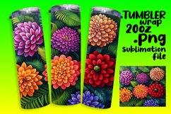 Floral Oil Painting Wrap for Sublimation Tumblers Product Image 1