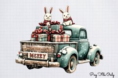White Rustic Christmas Clipart PNG Product Image 1