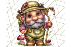 Gnomes at Work Clipart PNG, Cute Gnomes PNG Illustration Product Image 3