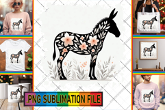 Elegant TOTE BAG Designs PNG, Flower Animals Product Image 1