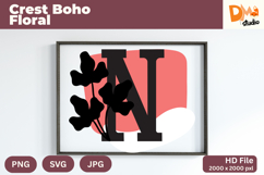 Crest Boho Floral Monogram Product Image 1