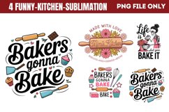 Funny Kitchen Sublimation PNG Product Image 1