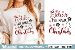 Believe in the magic of Christmas SVG, Christmas SVG Product Image 1