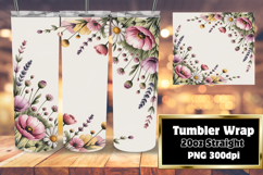 GIFT-WORTHY 20oz Tumbler Template , Flowers Product Image 1