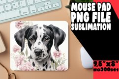 Colorful Watercolor Pup Mouse Mat Product Image 1