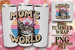 Playful Moments 20oz tumbler wrap, Cat Lover Product Image 1