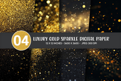 Luxury Gold Sparkle Digital Paper Product Image 1