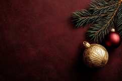 Christmas Branch Background, Holiday Background Design Product Image 1