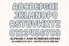Baby Boy Alphabet PNG Clip Art, baby boy letters doodle Product Image 2