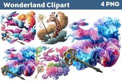 Wonderland Clipart PNG Product Image 1