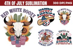 Western 4th Of July Sublimation Bundle PNG Product Image 4