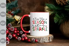 Tis the Season to Sparkle Christmas SVG / Christmas SVG Cut Product Image 2
