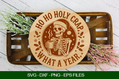 Ho ho holy crap what a year Cutting Board SVG Product Image 1