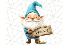 Easter Christian Gnome Clipart PNG Bundle, He Is Risen Art Product Image 23