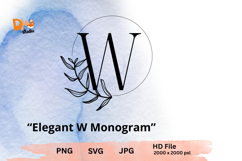 Elegant Monogram Timeless Serif Letter Set PNG | SVG | JPG Product Image 1