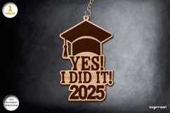 Graduation Keychaine Laser Cut Bundle | Keyring | Glowforge Product Image 10