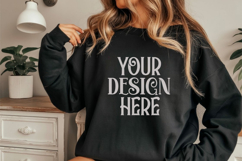 Black Gildan 18000 Sweatshirt Model Mockups Product Image 1