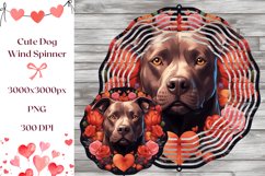 Pit Bull Wind Spinner Template, Pit Bull Sublimation Design Product Image 1