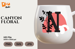 Canyon Floral Monogram Product Image 1