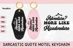 Funny Sarcastic Motel Keychain SVG | Adventure? Product Image 1