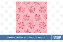 American 4th of July Patriotic Fireworks Seamless Pattern Product Image 2