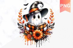 Halloween Ghost Sublimation - Halloween Clipart PNG Design Product Image 1