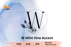 Wiht Vine Accent Monogram Product Image 1