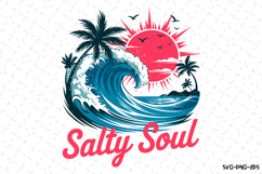 Salty Soul SVG | Summer Svg | Svg Cut Files Product Image 1
