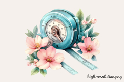 Vintage Antique Sewing Clipart PNG Product Image 1