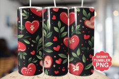 Valentine Pattern Seamless Tumbler | Valentine Tumbler Wrap Product Image 1
