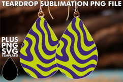 Classy Teardrop Earrings Ideas, Funky Pattern Product Image 1