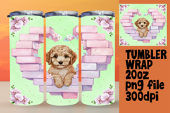 Custom Wraps for 20oz Tumbler , Cute Dog Product Image 1