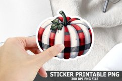 Halloween Pumpkin Sticker| Halloween Sticker PNG Design Product Image 1