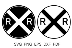 Railroad, crossing, logo, sign, symbol, R&amp;R Product Image 1