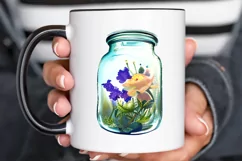 Watercolor Floral Bicycle PNG Clipart Product Image 3