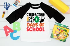 Celebrating 100 Days Of School SVG, School SVG Design Product Image 2
