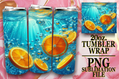 Dreamy vibes 20oz tumbler wrap, 3D Fruits Product Image 1