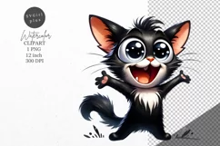 Cat Clipart, Funny kitten clipart, Cat clipart Product Image 1