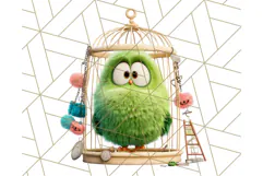 Pet Shop Clipart, Cute Big Eyed Animals, Kawaii Pets PNG Product Image 3