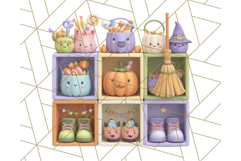 Halloween Costume Parade Clipart PNG with Monsters Clip Art Product Image 3