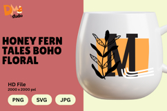 Honey Fern Tales Boho Floral Monogram Product Image 1
