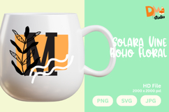 Solara Vine Boho Floral Monogram Product Image 1