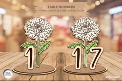 Flowers Table Numbers Bundle | Glowforge | SVG Product Image 13