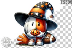 Halloween Football Sublimation - Clipart PNG Design Product Image 1