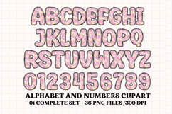 Baby Girl Alphabet, baby girl letters doodle, baby clipart Product Image 2