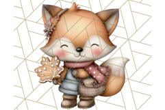 Thanksgiving Woodland Animals Clipart PNG Product Image 3