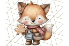 Thanksgiving Woodland Animals Clipart PNG Product Image 3