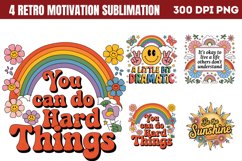 Retro Motivation Sublimation PNG Product Image 1