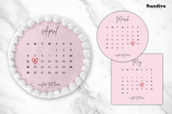 Editable Burn Away Cake Topper 2027 Calendar Canva Template Product Image 3