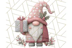 Cozy Winter Gnome Clipart PNG, Christmas Gnome Clip Art Product Image 3